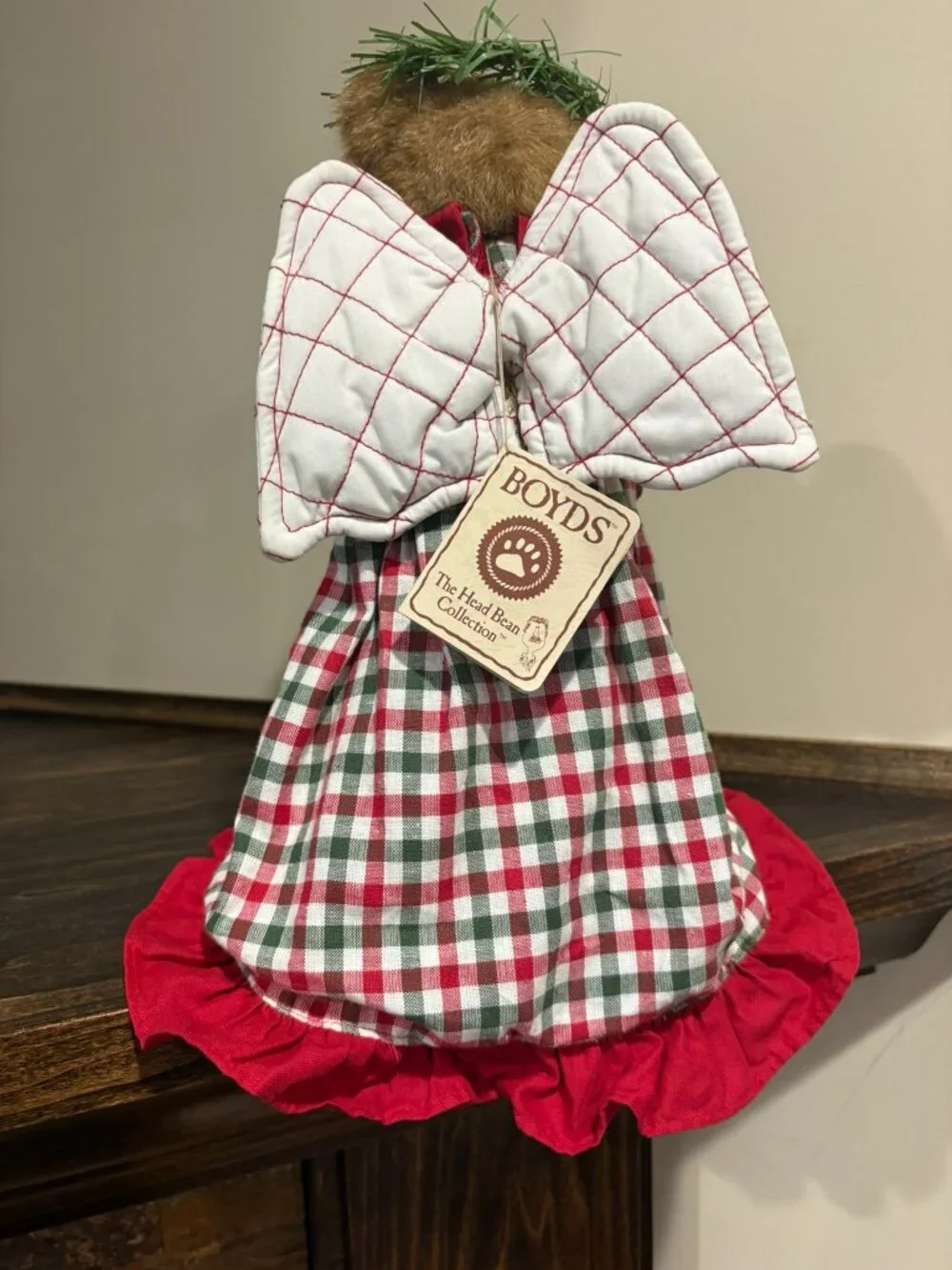NWT, Retired Vintage Boyds Bear Tree Topper: Jenessa